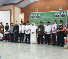 Kakanwil Kemenag Sumut sambut kedatangan jemaah haji Kloter 19